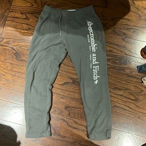 Green Abercrombie Mens Sweatpants Small